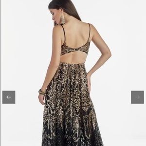 Prom Dress 
Size 8 (straps were taken in some)